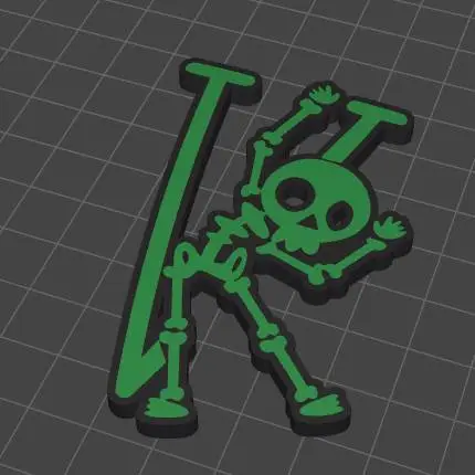 Letter V Skeleton Mode