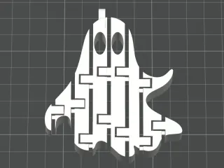 Flexi Ghost Keychain