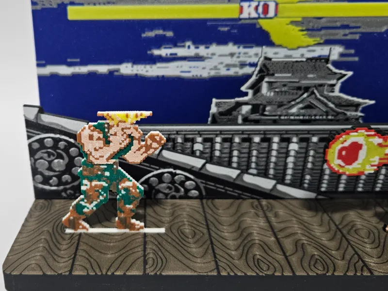 Guile Street Fighter (Diorama & Keychain)