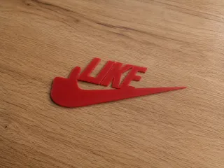 NIKE/LIKE logo sign