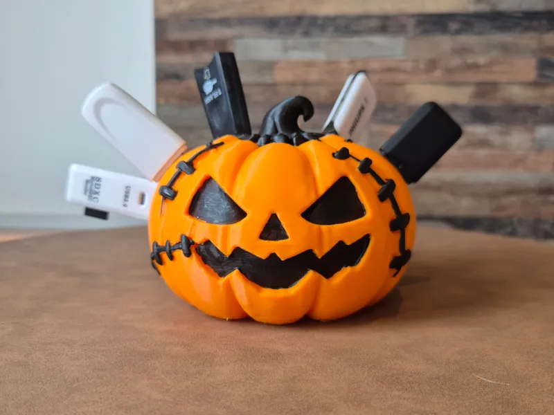 Citrouille deco range cle usb