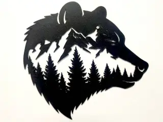 Bear wallart
