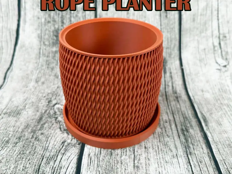 Basket Planter with drip tray