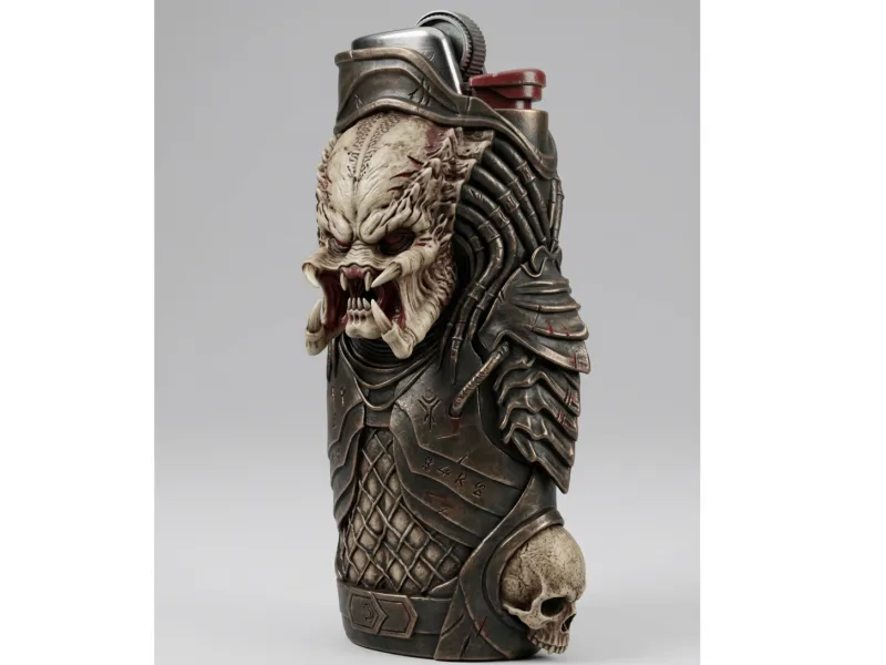 Case for lighter BIC J6 PREDATOR style