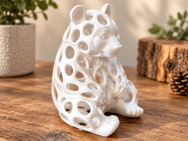 Voronoi Panda – Modern Animal Sculpture