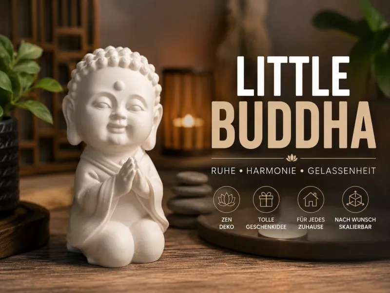 Betender kleiner Buddha – Friedliche Zen-Dekofigur