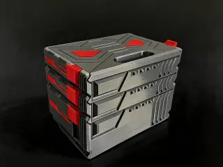 推拉式机甲风格工具盒（自定义无限叠加）Push-pull mech style toolbox