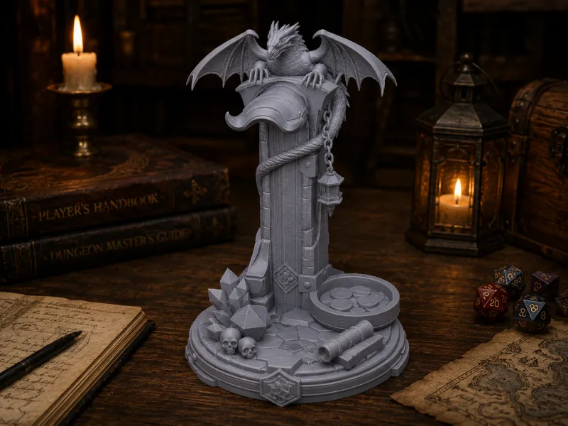 Fantasy Headphone Stand Dragon D&D