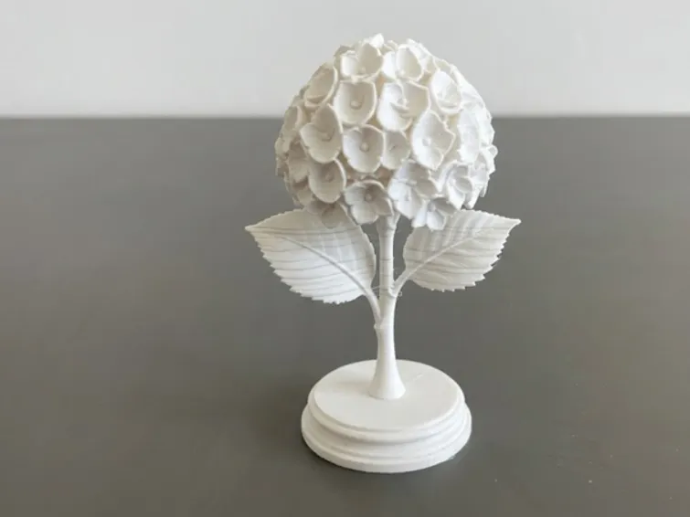 Hydrangea on Stand - Decorative Floral Model