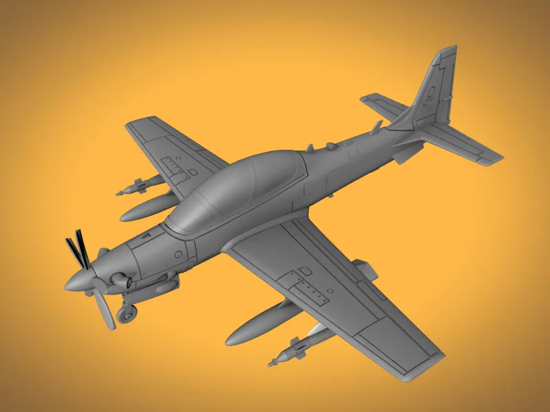 EMB-314 Embraer Super Tucano Scale 1:48 Landing Mode