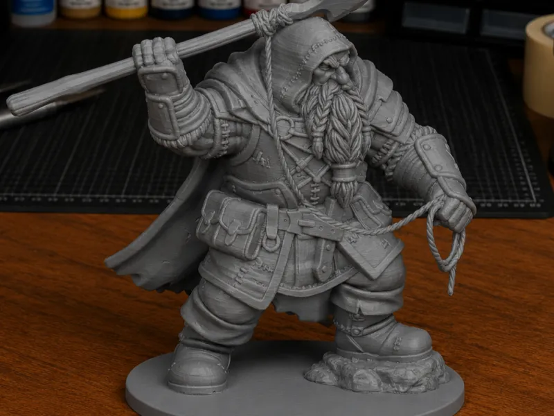 Enano Cazador de Arpones para DnD - Serie Mágica