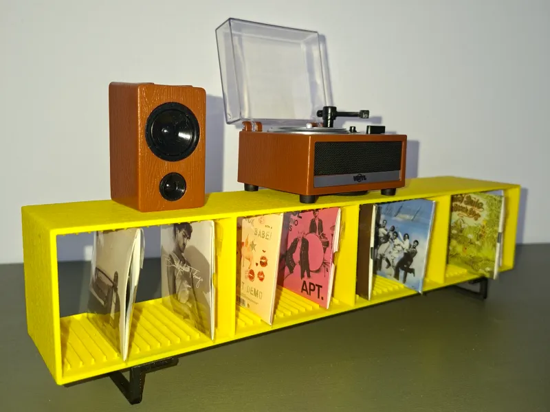 Mini Vinyl Record Cabinet for Zuru Mini Brands Retro 1:6 LP
