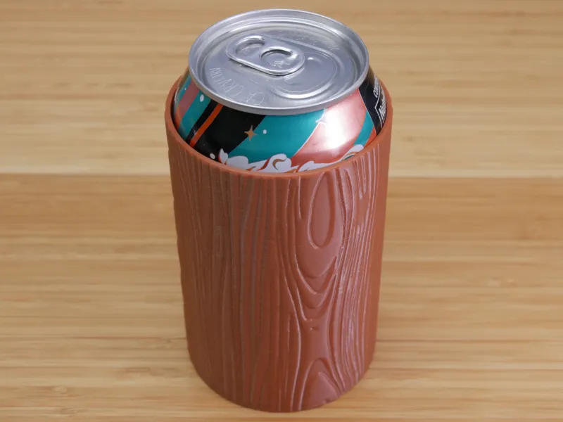Wood Grain 12 oz Can Holder