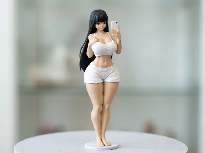 The Phone Selfie - Curvy Figurine