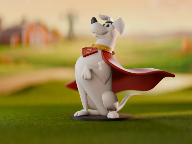 Statuetta da collezione ispirata a Krypto il Superdog