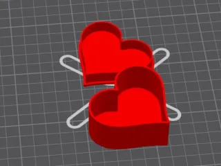 Boite en forme de coeur avec insert pour bague