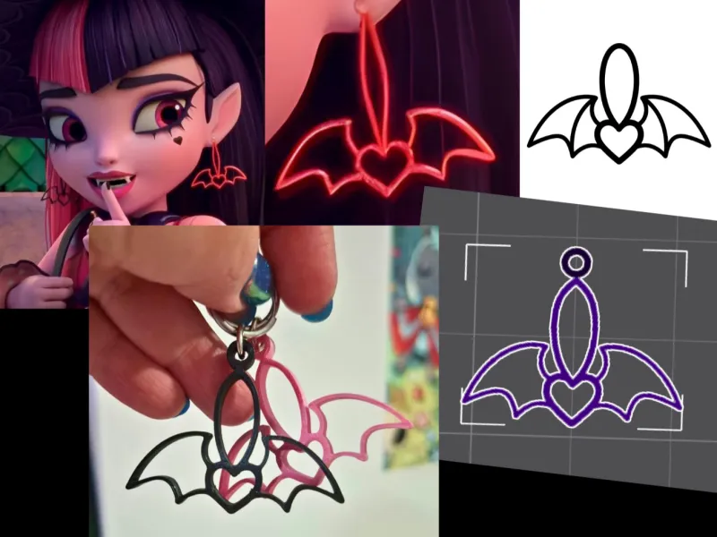 Draculaura Earrings - Monster High