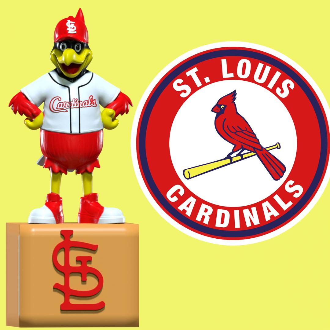 Sculptures & Artworks STL Download - MLB - St Louis Cardinals mascot ...
