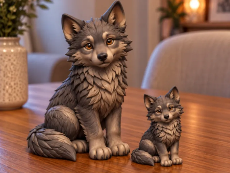 Standbeeldje LOU wolf