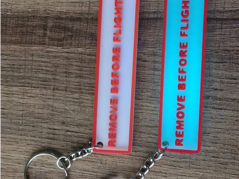 Remove Before Flight Keychain