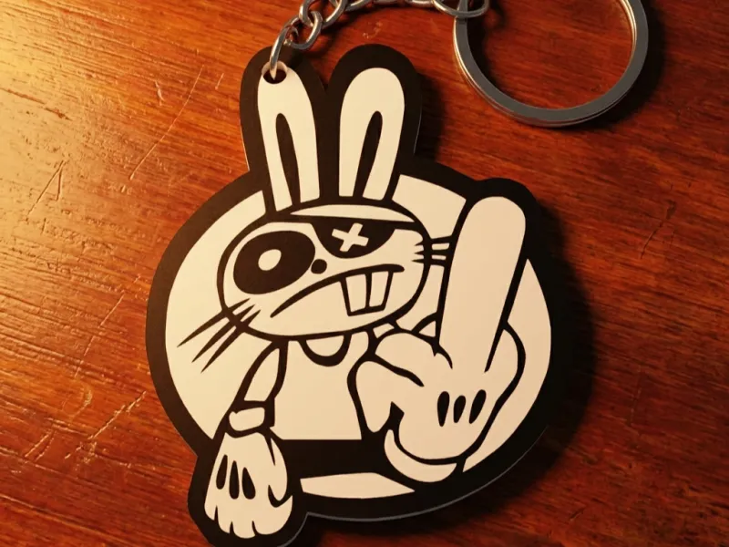 Keychain Conejito _ malvado