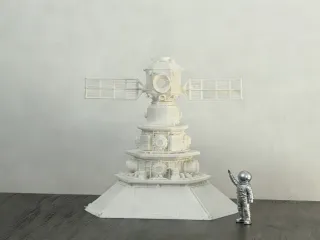 飞行器空间站  科幻模型