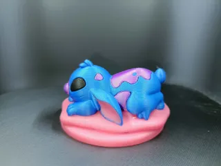 Multicolor Sleepy Stitch Lilo i Stitch Figure Toy Fanart