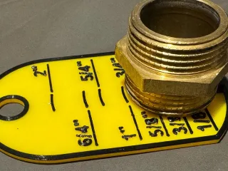 Pipe thread measure tool
