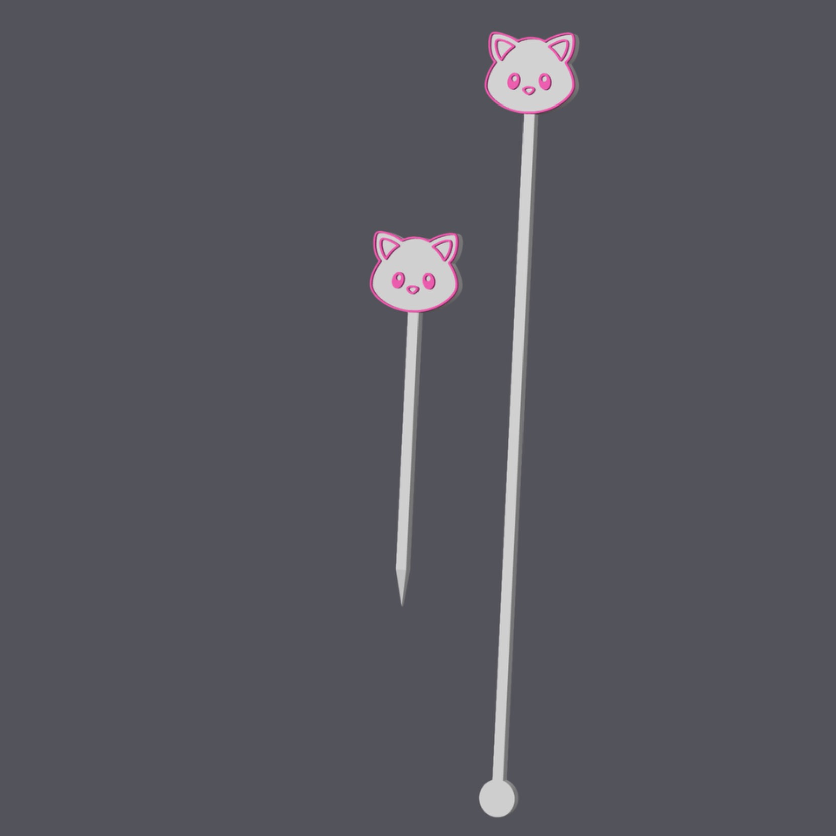 Kitten / Cat Head - Farm Animals - Cocktailset v1