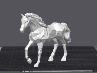 Geometric Horse Figurine