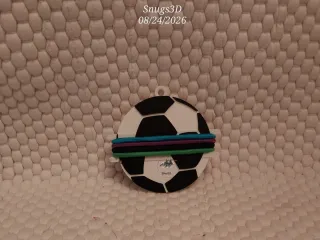 soccerball ponytail hair tie