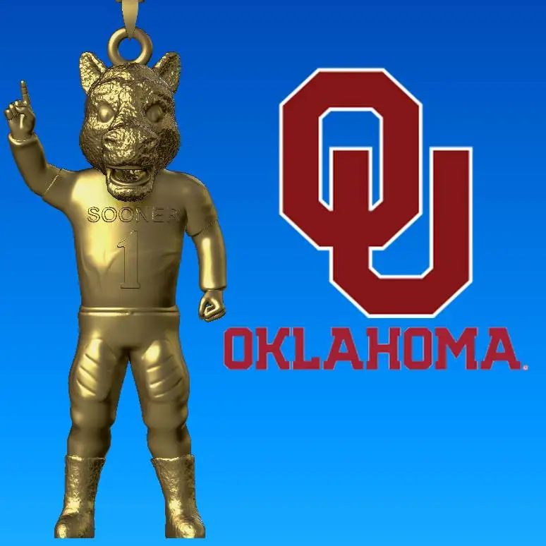 NCAA - Necklaces Oklahoma Sooners - Hanging Figurine