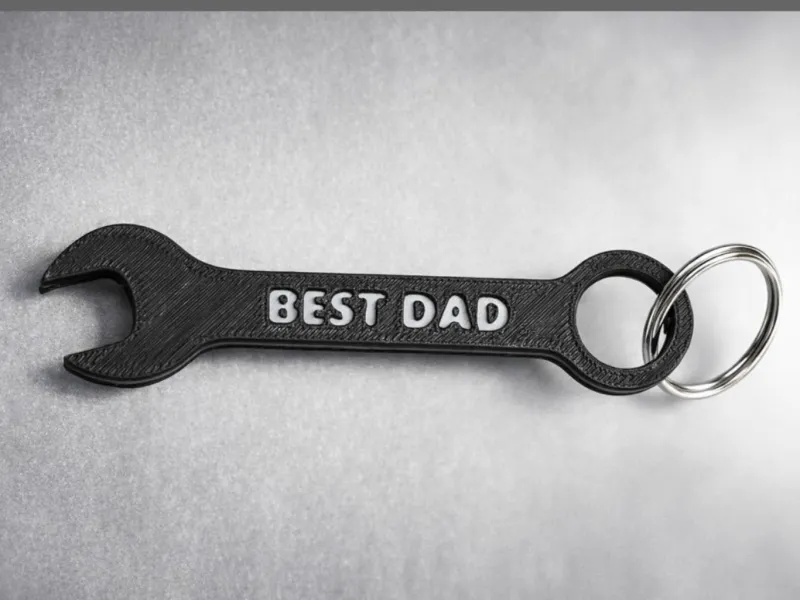 Best Dad Wrench Spanner Keyring