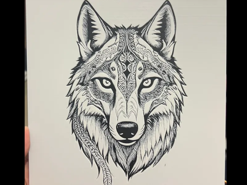 Wolf v1 Hueforge 200x200