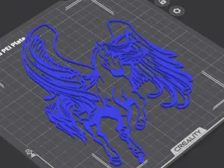 Pegasus Winged Horse 2d wall art home decor