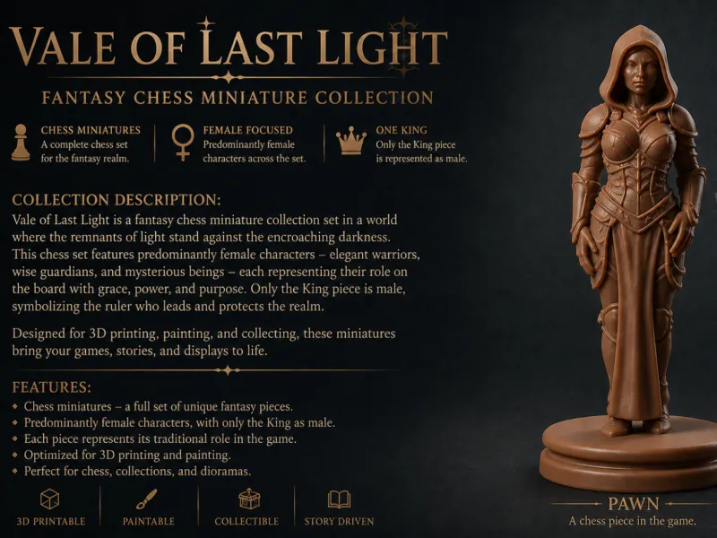 Fantasy Chess: Pawn (Vale of Last Light) 5cm