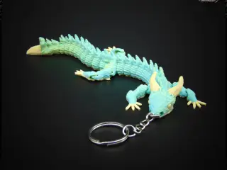 Dragonsnake Keychain! - Articulated - Print in Place