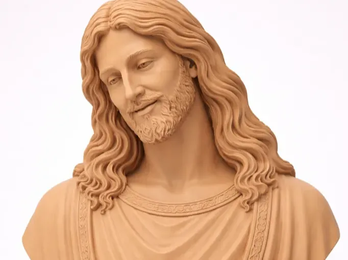 Busto jesus feliz