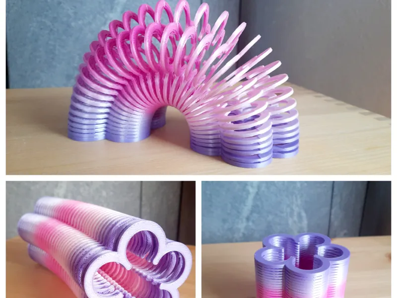 Giocattolo antistress Slinky a fiore