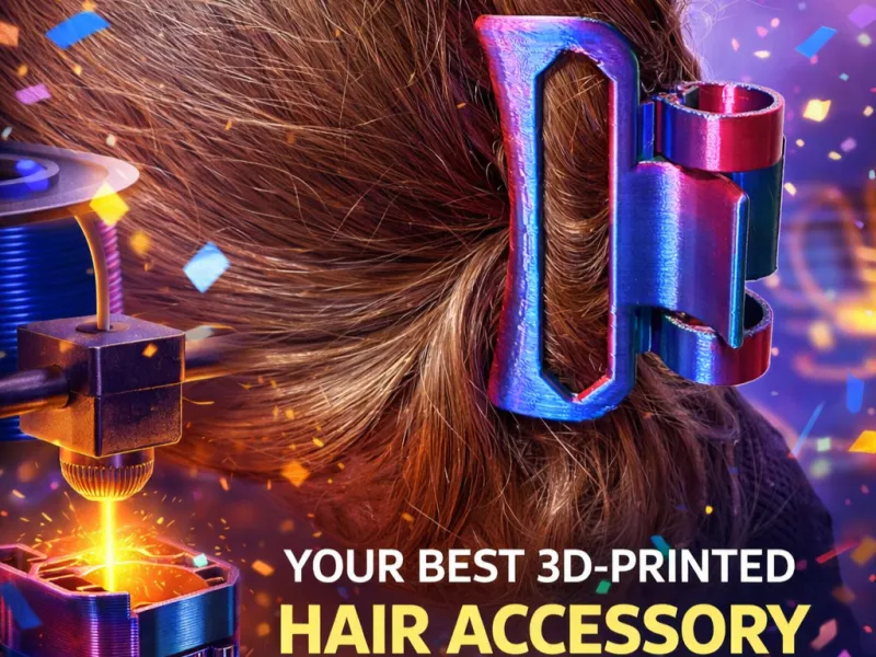 Nuovo fermaglio per capelli PETG