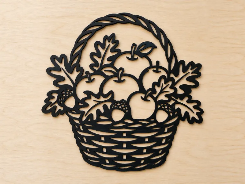 Fall Apple Basket wall art home decor