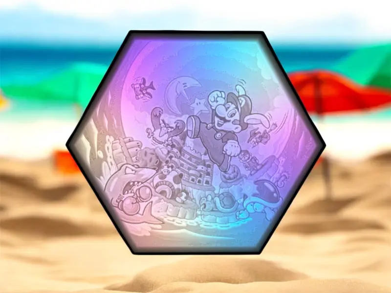 Hexagon Lamp Super Mario