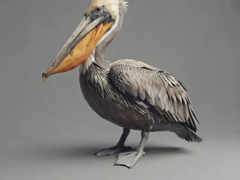 Low Poly Pelican