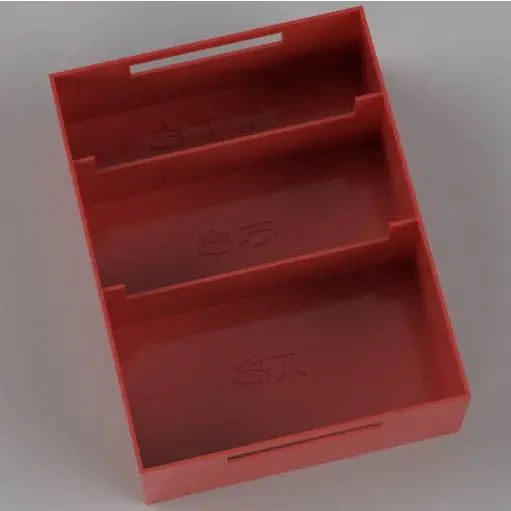 Scatola per contanti con coperchio