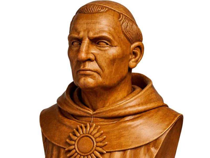 Church elder. Priest. Pope bust