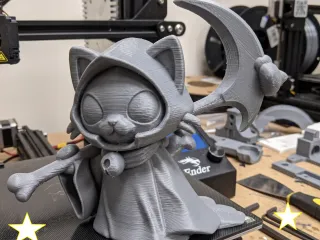 Cat parka desk decoration