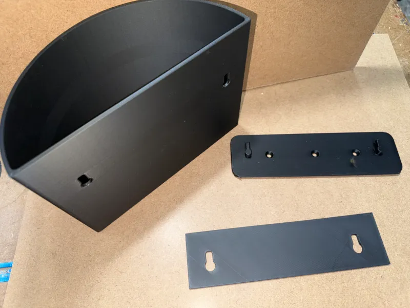 Wall mount trash can/bin/storage-no supports