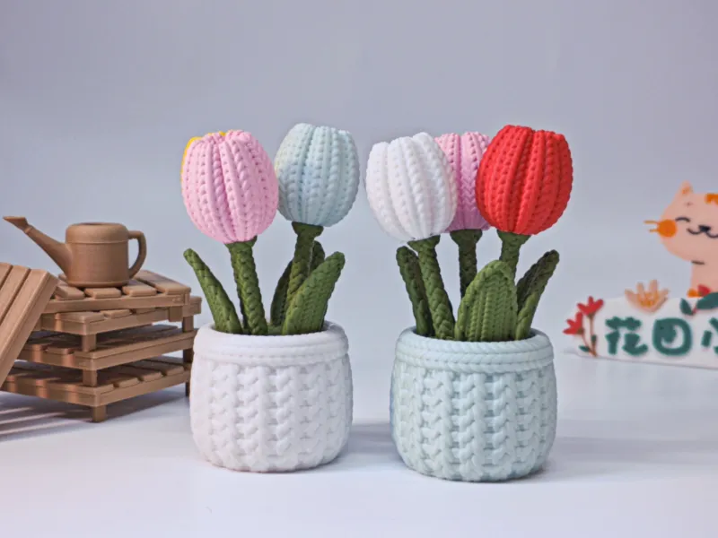 【Frühlings-Wollgarten】 Tulpe