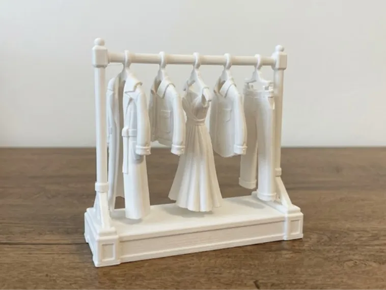 Costume Rack with Clothes - Wardrobe Model