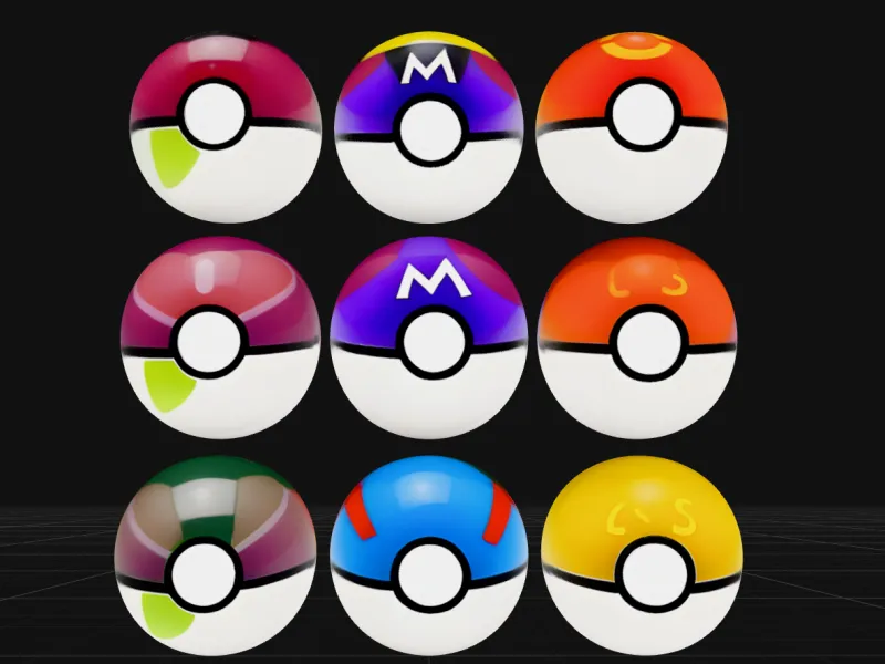 Monster Capture Ball Set Collection